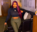 Transparent lace closure 24” 99j wig | Julia hair