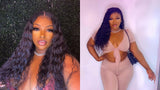 Unice hair wavy curly frontal wig