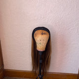 Honey blonde Brazillian straight highlight headband wig UNICE HAIR
