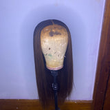 24” Ombré fake scalp closure wig | BeautyForeverHair