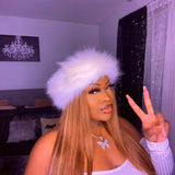 Faux fur headbands 💋