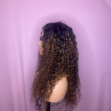 Nadula hair curly frontal highlight wig
